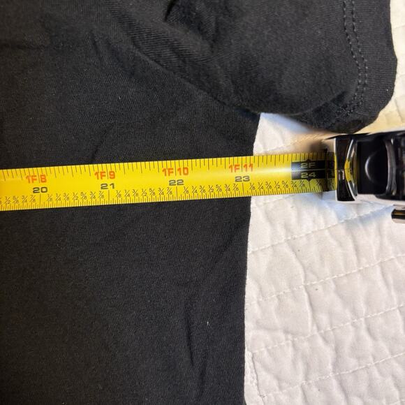 Men's Champion Classic Script Logo T-Shirt Black Size XL (Fits L) - Picture 5 of 5